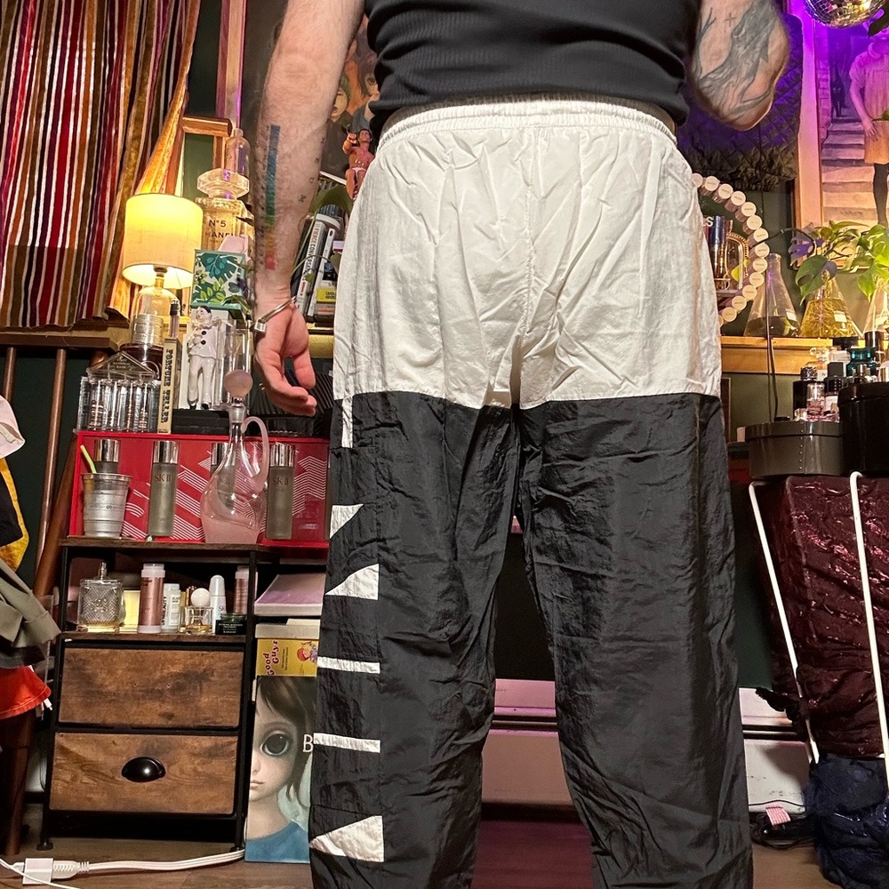 Nike Men's Black, White, and Red Joggers - Picture 3 of 11
